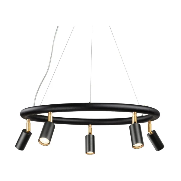 Örsjö Belysning Starlight ronde wand- & plafondlamp Ø60 cm Zwarte structuurlak RAL 9005
