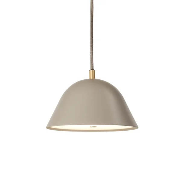 Örsjö Belysning Streck hanglamp small 11×21 cm Warmgrijs RAL 7032