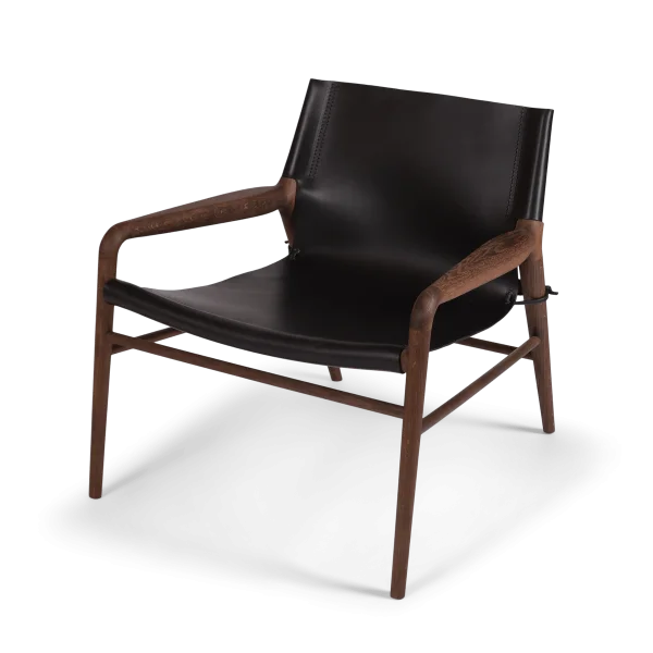 OX Denmarq Rama Chair fauteuil  smoked oak  frame Zwart