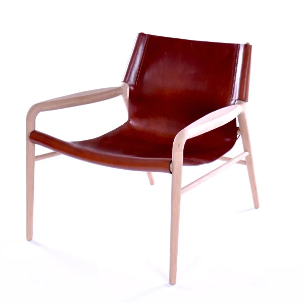 OX Denmarq Rama fauteuil cognac, gezeept eikenhout