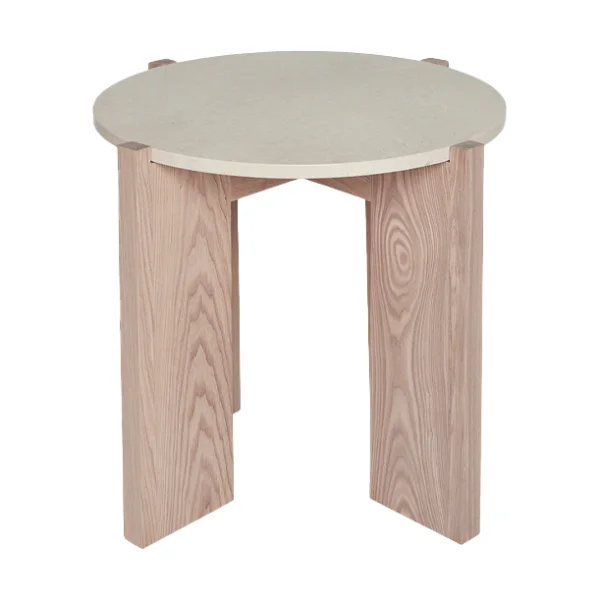 OYOY Lune marmeren salontafel Ø50 cm Natur-white