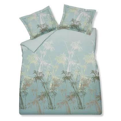 Palm Paradise Dekbedovertrek Thyme | 240 x 200|220 cm | Groen | Blauw