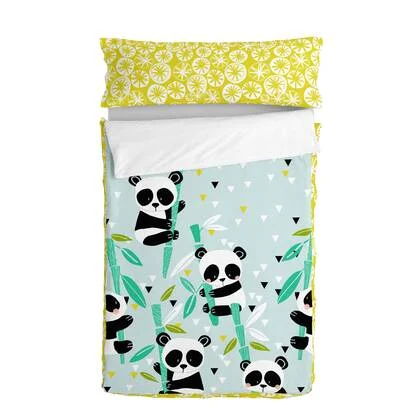 Panda garden blue Noordse tas Moshi Moshi, Blauw, 100% Katoen (buitenkant) 100% Polyester (vulling), de kwaliteit van 150 TC