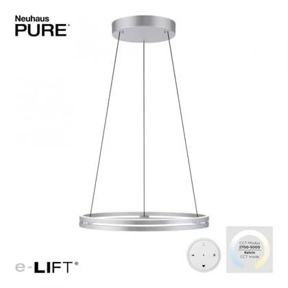 Paul Neuhaus Hanglamp E-Loop e-Lift Ø 70 cm mat chroom