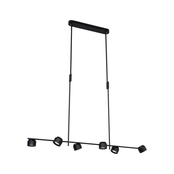 Paulmann - Puric Pane 6 Hanglamp Fixed 3-step Zwart