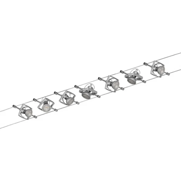 Paulmann - Wire Mac II kabelsysteem 7-lamps chroom