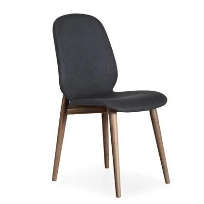 PBJ Designhouse Tradition stoel walnoot onderstel Charcoal