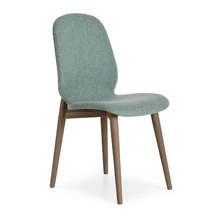 PBJ Designhouse Tradition stoel walnoot onderstel Dusty Green