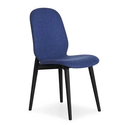 PBJ Designhouse Tradition stoel zwart eiken onderstel High Blue