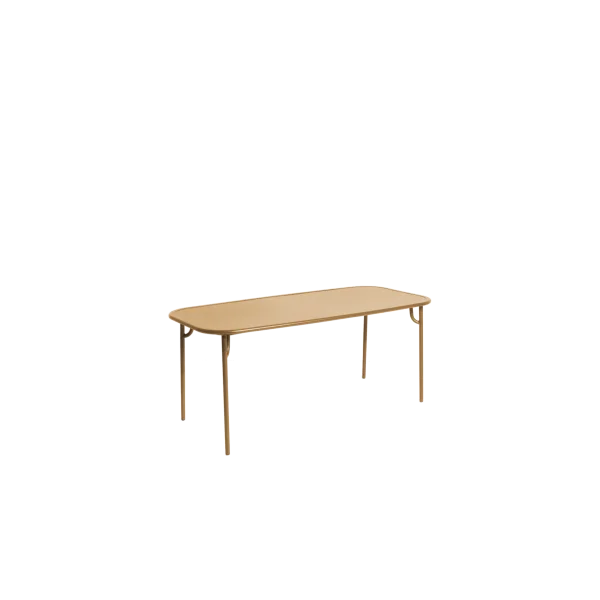 Petite Friture Week-End Tafel rechthoekig  - goud - klein