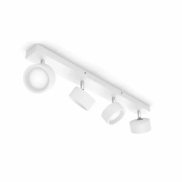Philips - Bracia LED plafondspot 4-lamps, wit
