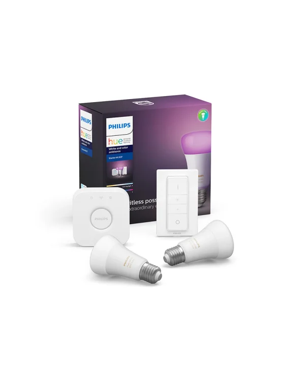 Philips Hue - White/Color Amb. Starter Kit 2 Bluetooth E27