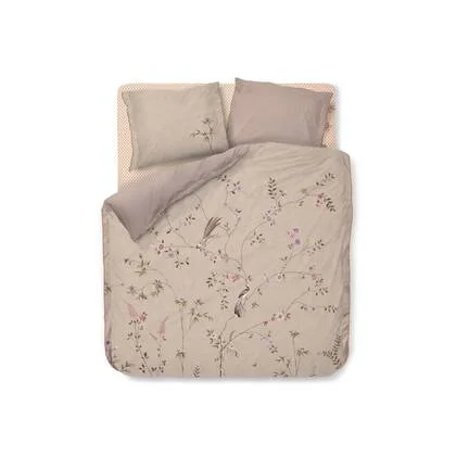 Pip Studio Bamboo Blossom Dekbedovertrek 200 x 200/220 cm - Khaki