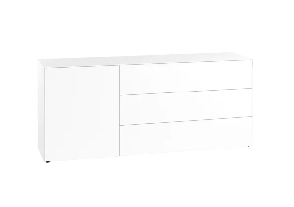 Piure Nex Pur combibox gesloten - white 01 - Laden/deuren - H 77.5 cm