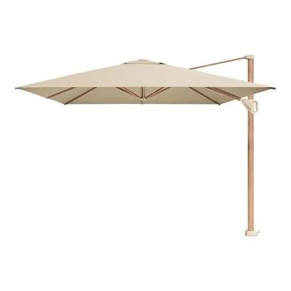 Platinum Challenger Zweefparasol T1 Premium 4x3 m. - Champagne - Teak
