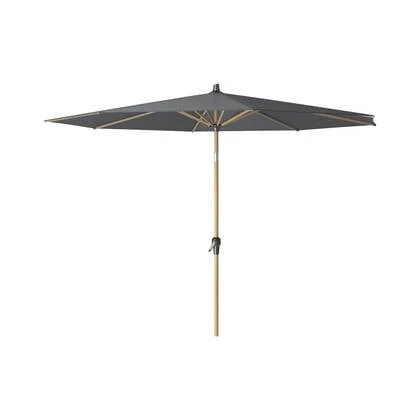 Platinum Riva stokparasol 3 m. rond - Teak Antraciet