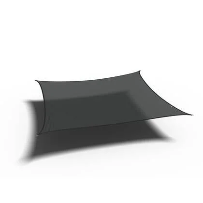 Platinum schaduwdoek Coolfit L500 x B500 cm - Zwarte vierkante