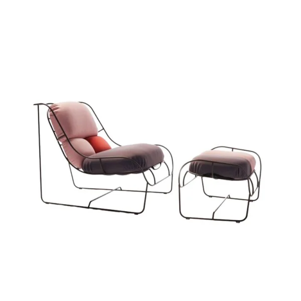 Poltronova Plasma fauteuil met poef