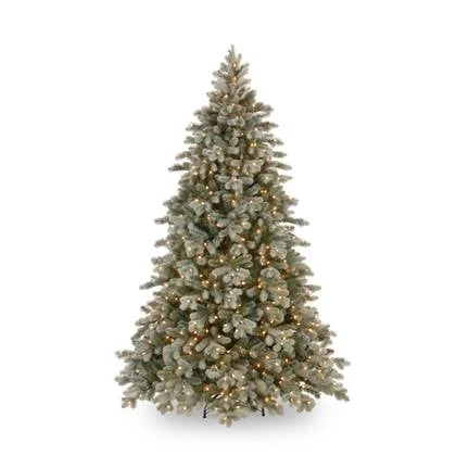Poly Frosted Colorado Hinged verlichte kunstkerstboom - 228 cm -