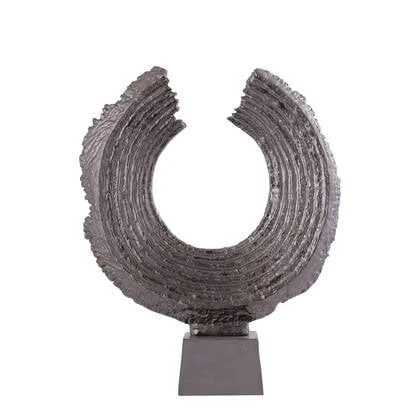 PTMD Apolline Bronze Round Casted Alu Statue On Base L