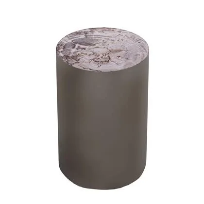 PTMD - Bijzettafel Rillix - Beige - 30x30x55cm