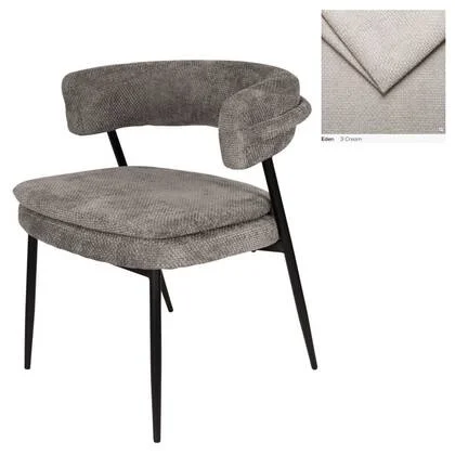 PTMD Helsinki Dining Chair Cream