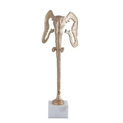 PTMD Horton Decoratief Beeld - 25x23x65 cm - Aluminium - Champagne