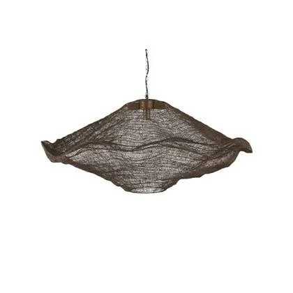 PTMD Lailaa Brass iron ceiling lamp wavy L