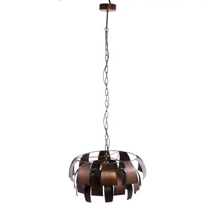 PTMD Marxy Copper metal hanging lamp layered round