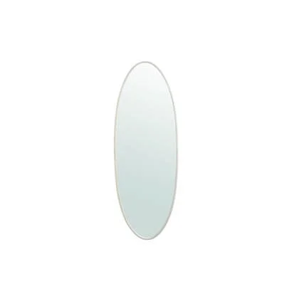 PTMD Serine White Steel Oval Mirror Small