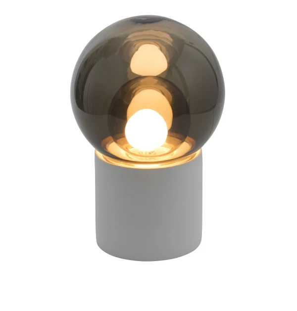 Pulpo Boule vloerlamp High - rookgrijs/ rookgrijs/ zwart - wit