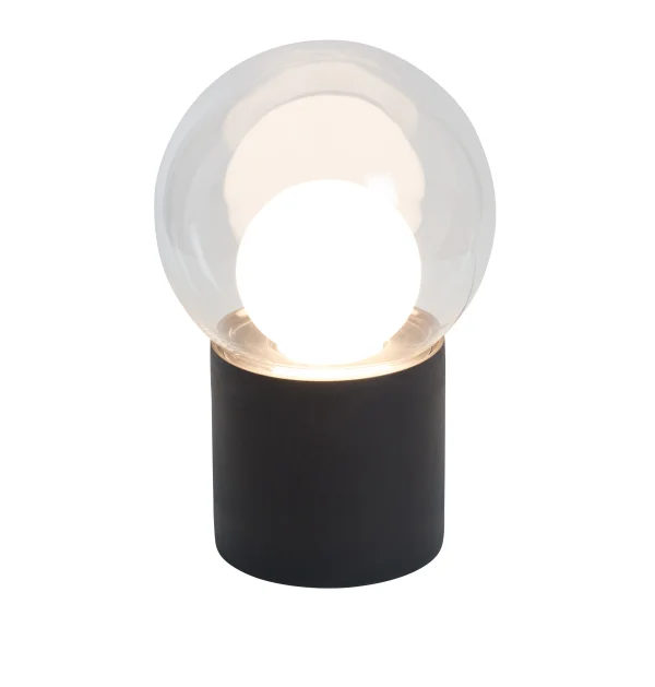 Pulpo Boule vloerlamp High - transparant/ opaalwit/ zwart - zwart