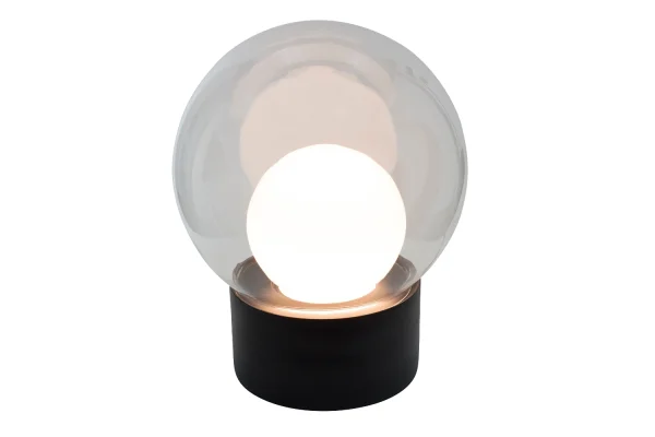 Pulpo Boule Vloerlamp Medium  - transparant/ opaalwit/ zwart - zwart