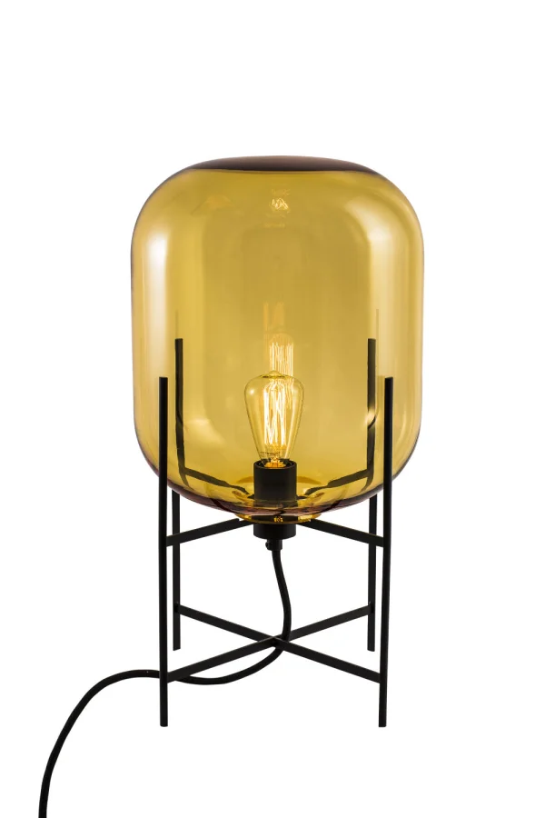 Pulpo Oda Small vloerlamp - barnsteen-zwart