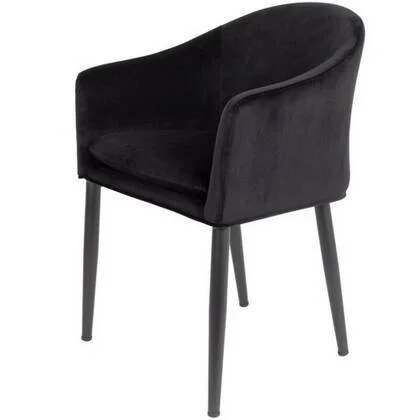 Puur - Kinna eetkamerstoel velours zwart