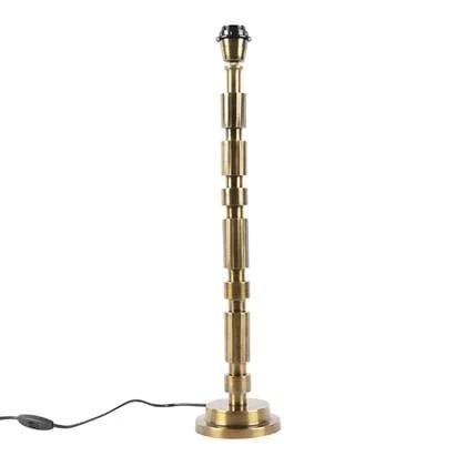 QAZQA Art Deco tafellamp brons zonder kap - Torre