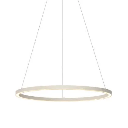 QAZQA Design hanglamp beige 80cm incl. LED 3-staps dimbaar - Girello