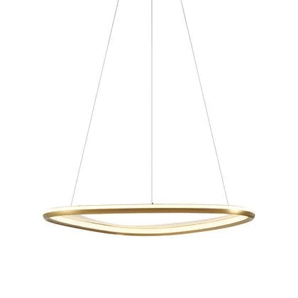 QAZQA Design hanglamp goud 3-staps dimbaar - Organico