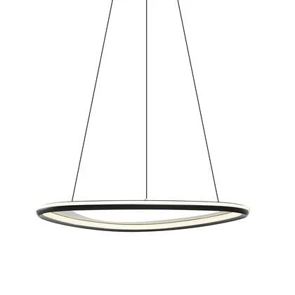 QAZQA Design hanglamp zwart 3-staps dimbaar - Organico