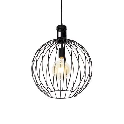 QAZQA Design hanglamp zwart 40 cm - Wire Dos