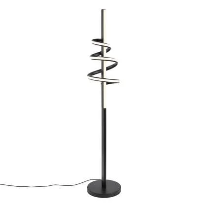 QAZQA Design vloerlamp zwart incl. LED dimbaar - Rolla