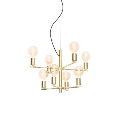 QAZQA Moderne hanglamp goud 8-lichts - Osprey