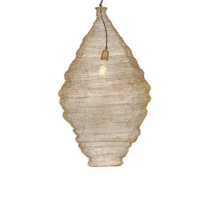 QAZQA Oosterse hanglamp goud 90 cm - Nidum