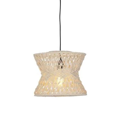 QAZQA Oosterse hanglamp macramé 30 cm - Leonard