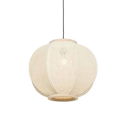 QAZQA Oosterse hanglamp naturel 48 cm - Rob