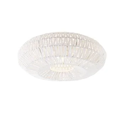 QAZQA Retro plafondlamp wit - Lina