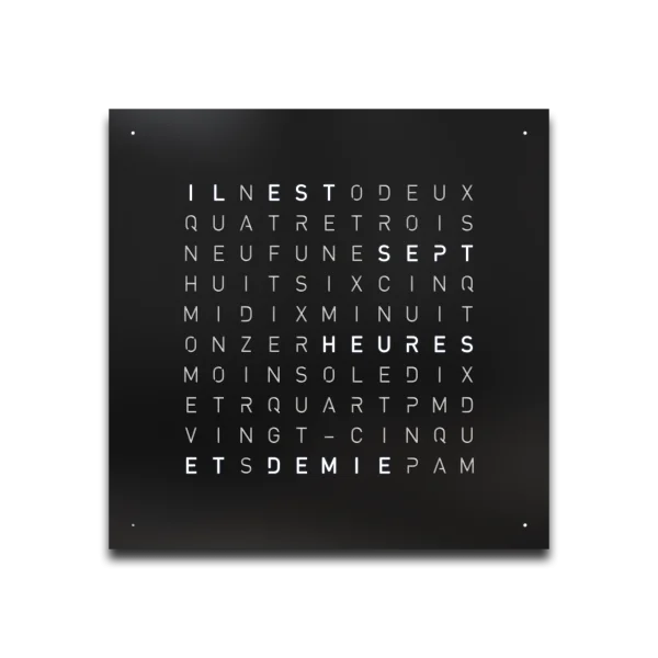 QLOCKTWO EARTH 45 frans - Black Pepper