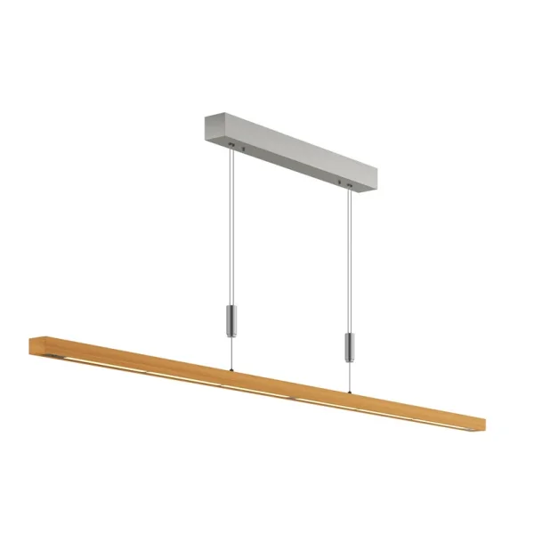 Quitani - Nora Hanglamp Oak/Nickel Lucande