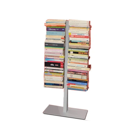 Radius Booksbaum dubbel boekenrek - zilver - Hoogte 91 cm