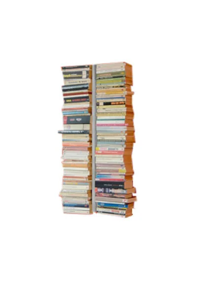 Radius Booksbaum dubbel boekenwandrek - zilver - Hoogte 90 cm